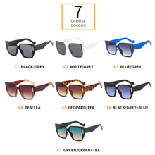 Load image into Gallery viewer, Oversized Irregular Square For Women Gradient Sunglasses Shades UV400  Ins Popular Retro Men Punk Blue Tea Sun Glasses