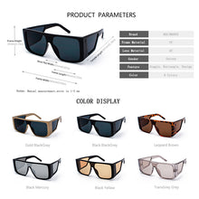 Load image into Gallery viewer, Oversized Men Sunglasses Women Driving Shades Multi Lens Square Sun Glasses Conjoined Goggles Retro Outdoor Gafas De Sol