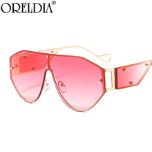 Load image into Gallery viewer, Oversized Punk One Piece Sunglasses 2023 Women Men Shield Sun Glasses Female Gradient Eyeglasses UV400 De Sol Oculos