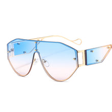 Load image into Gallery viewer, Oversized Punk One Piece Sunglasses 2023 Women Men Shield Sun Glasses Female Gradient Eyeglasses UV400 De Sol Oculos
