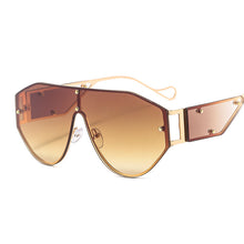 Load image into Gallery viewer, Oversized Punk One Piece Sunglasses 2023 Women Men Shield Sun Glasses Female Gradient Eyeglasses UV400 De Sol Oculos