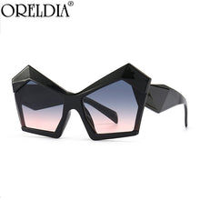 Load image into Gallery viewer, Oversized Punk Sunglasses Women Men Irregular Cat Eye Sun Glasses Female Brand Designer Wrap Eyeglasses UV400 Oculos