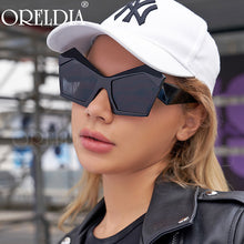 Load image into Gallery viewer, Oversized Punk Sunglasses Women Men Irregular Cat Eye Sun Glasses Female Brand Designer Wrap Eyeglasses UV400 Oculos