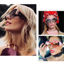 Load image into Gallery viewer, Oversized Punk Sunglasses Women Big Frame Square Sun Glasses 2023 Brand Designer Fashionable Unique Modeling Eyewear