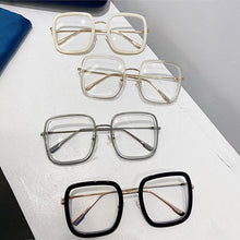Load image into Gallery viewer, Oversized Square Glasses Frame Women Vintage Anti-Blu-Ray Clear Lens Eyewear Optical Men Beige Eyeglasses Frame