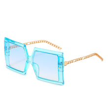 Load image into Gallery viewer, Oversized Square Sunglasses Brand For Female Ladies Unique Sun Glasses Punk Eye Wear Retro Metal Glasses Oculos