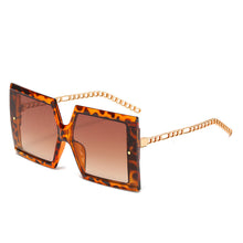 Load image into Gallery viewer, Oversized Square Sunglasses Brand For Female Ladies Unique Sun Glasses Punk Eye Wear Retro Metal Glasses Oculos