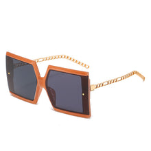 Load image into Gallery viewer, Oversized Square Sunglasses Brand For Female Ladies Unique Sun Glasses Punk Eye Wear Retro Metal Glasses Oculos