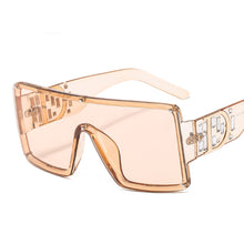 Load image into Gallery viewer, Oversized  Square Sunglasses For Women Big Frame With D Retro  Designer Sun Glasses UV400 Eyewear Shades