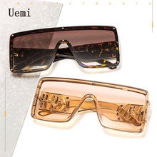 Load image into Gallery viewer, Oversized  Square Sunglasses For Women Big Frame With D Retro  Designer Sun Glasses UV400 Eyewear Shades