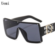 Load image into Gallery viewer, Oversized  Square Sunglasses For Women Big Frame With D Retro  Designer Sun Glasses UV400 Eyewear Shades