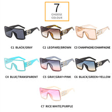 Load image into Gallery viewer, Oversized  Square Sunglasses For Women Big Frame With D Retro  Designer Sun Glasses UV400 Eyewear Shades
