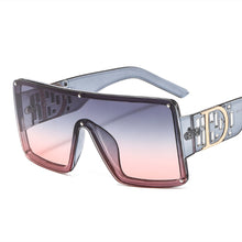 Load image into Gallery viewer, Oversized  Square Sunglasses For Women Big Frame With D Retro  Designer Sun Glasses UV400 Eyewear Shades