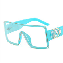 Load image into Gallery viewer, Oversized  Square Sunglasses For Women Big Frame With D Retro  Designer Sun Glasses UV400 Eyewear Shades