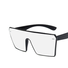 Carica l&#39;immagine nel visualizzatore di Gallery, Oversized Square Sunglasses Retro Gradient Big Frame One Piece Gafas Shade Mirror Clear Lens Sun Glasses For Women