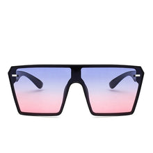 Load image into Gallery viewer, Oversized Square Sunglasses Retro Gradient Big Frame One Piece Gafas Shade Mirror Clear Lens Sun Glasses For Women