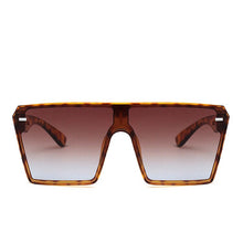 Carica l&#39;immagine nel visualizzatore di Gallery, Oversized Square Sunglasses Retro Gradient Big Frame One Piece Gafas Shade Mirror Clear Lens Sun Glasses For Women