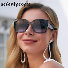 Load image into Gallery viewer, Oversized Square Sunglasses Women 2023  Brand Designer Trendy Large Frame Sunglasses For Men Gradient Lens Eyewear