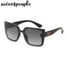 Load image into Gallery viewer, Oversized Square Sunglasses Women 2023  Brand Designer Trendy Large Frame Sunglasses For Men Gradient Lens Eyewear