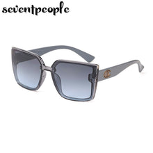 Load image into Gallery viewer, Oversized Square Sunglasses Women 2023  Brand Designer Trendy Large Frame Sunglasses For Men Gradient Lens Eyewear