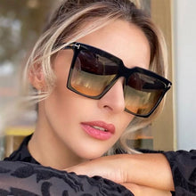 Load image into Gallery viewer, Oversized Square Sunglasses Women Designer  Big Frame Sun Glasses Female Vintage Gradient Driver Oculos De Sol