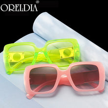 Load image into Gallery viewer, Oversized Square Sunglasses Women Men Big Frames Sun Glasses Jelly Shades Eyewear Female Brand Designer Eyeglasses UV400