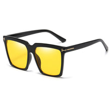 Load image into Gallery viewer, Oversized Square Sunglasses Women Men with Metal T shaped design UV400
