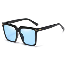 Load image into Gallery viewer, Oversized Square Sunglasses Women Men with Metal T shaped design UV400