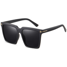 Load image into Gallery viewer, Oversized Square Sunglasses Women Men with Metal T shaped design UV400