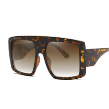 Load image into Gallery viewer, Oversized Square Sunglasses Women Retro Gradient Big Frame Sun Glasses Female One Piece Gafas Shade Mirror Clear Lens