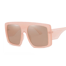 Load image into Gallery viewer, Oversized Square Sunglasses Women Retro Gradient Big Frame Sun Glasses Female One Piece Gafas Shade Mirror Clear Lens