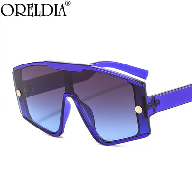 Oversized Sunglasses Goggle Women Men Large Frame One-piece Sun Shades Glasses Female Brand Designer Eyewear UV400