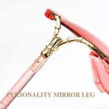 Load image into Gallery viewer, Oversized Sunglasses Ladies  Brand Big Frame Square Sun Glasses Female Gradient Eyeware Pink Green UV400 Oculos