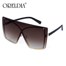 Load image into Gallery viewer, Oversized Sunglasses Women 2023  Brand  Rimless Square Sun Glasses Metal Female Shades UV400 Men Glasses Gafas