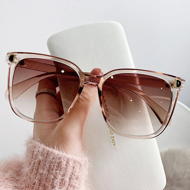 Oversized Sunglasses Women Brand Designer Vintage Square Sun Glasses Female Big Frame Gradient Shades Oculos De Sol