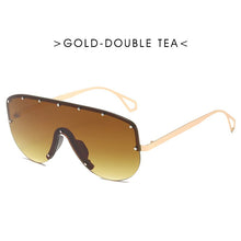 Carica l&#39;immagine nel visualizzatore di Gallery, Oversized Sunglasses Women  Brand Metal Rimless Sunglasses Men Retro Gradient One Piece Sun Glasses Shades UV400