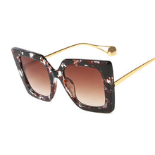 Load image into Gallery viewer, Oversized Sunglasses Women  Brand Square Sun Glasses Female Retro Floral Designer Gradient Oculos De Sol