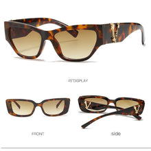 Load image into Gallery viewer, Oversized Sunglasses Women Men Square Sunglasses Men Vintage Shield Steampunk Glasses Female UV400