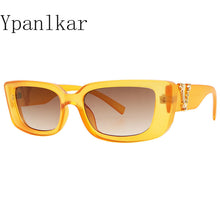 Load image into Gallery viewer, Oversized Sunglasses Women Men Square Sunglasses Men Vintage Shield Steampunk Glasses Female UV400