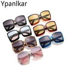 Load image into Gallery viewer, Oversized Women Sunglasses Brand Designer Plastic Female Big Frame Gradient Sun Glasses UV400 gafas de sol mujer