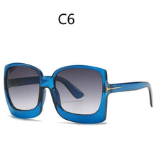 Load image into Gallery viewer, Oversized Women Sunglasses Brand Designer Plastic Female Big Frame Gradient Sun Glasses UV400 gafas de sol mujer