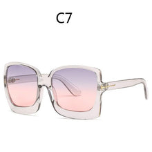 Load image into Gallery viewer, Oversized Women Sunglasses Brand Designer Plastic Female Big Frame Gradient Sun Glasses UV400 gafas de sol mujer