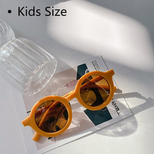 Parent-child Sunglasses Women Men Round Sun Glasses Kids Sunglasses UV400 Protection Child Eyeglasses Outdoor Goggles