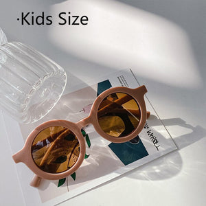 Parent-child Sunglasses Women Men Round Sun Glasses Kids Sunglasses UV400 Protection Child Eyeglasses Outdoor Goggles