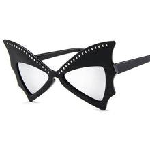 Load image into Gallery viewer, Party Butterfly Sunglasses Women Red Big Riveted Bat Sun Glasses Female Dancing Festival De Soleil Femme