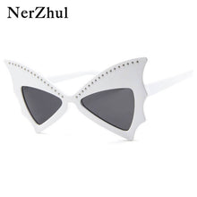 Load image into Gallery viewer, Party Butterfly Sunglasses Women Red Big Riveted Bat Sun Glasses Female Dancing Festival De Soleil Femme