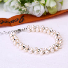 Load image into Gallery viewer, Fashion Pearl Bracelet Jewelry Natural Pearl Bracelet 925 Sterling Silver Jewelry Bracelet for wedding