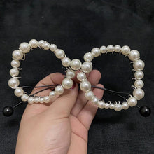 Load image into Gallery viewer, Pearl Sunglasses Round Steel column Arms  Brand Design Women Party Eye Wear Glasses Солнцезащитные Очки