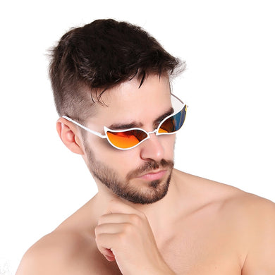Personalità One Piece Donquixote Doflamingo Cat Eye Occhiali da sole per donna Uomo Funny Eyewear UV400 Occhiali da sole Shades 