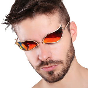 Personalità One Piece Donquixote Doflamingo Cat Eye Occhiali da sole per donna Uomo Funny Eyewear UV400 Occhiali da sole Shades 
